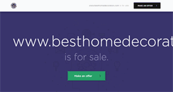 Desktop Screenshot of besthomedecorators.com